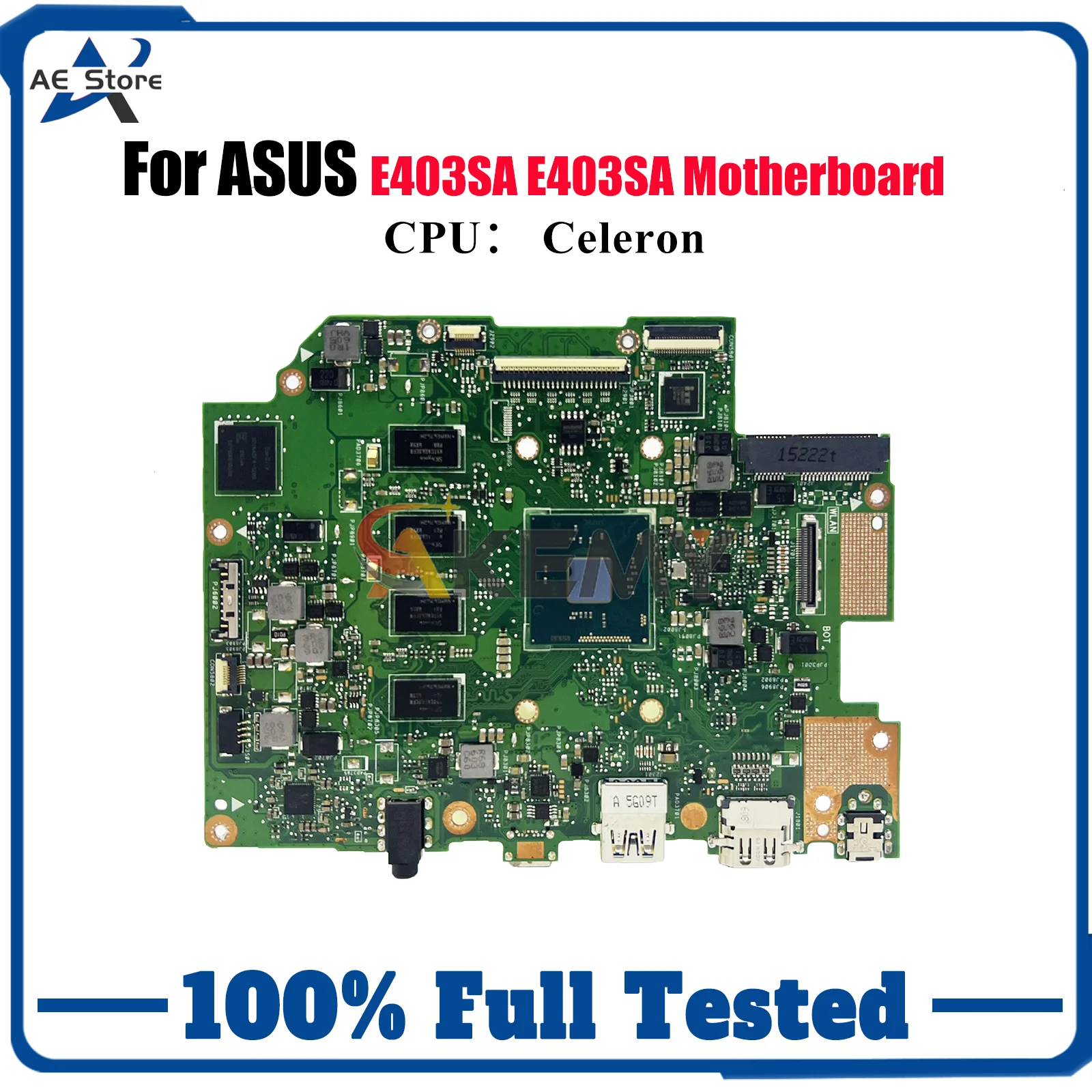 

E403SA Материнская плата для ноутбука ASUS EeeBook E403SA E403S Материнская плата для ноутбука с процессором Celeron 100% тестирование ОК быстрая доставка stk