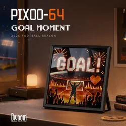 Divoom – cadre Photo numérique Pixoo 64, avec 64x64 pixels, panneau d'affichage électronique LED, signe néon, décoration de la maison
