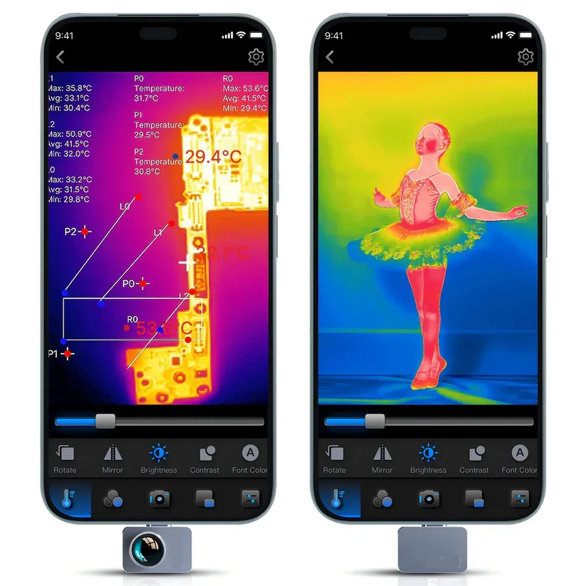 Thermal Master P2 pro Thermal Camera 512*384 Super Resolution Infrared Thermal Imaging Camera FOR Home HVAC Inspect