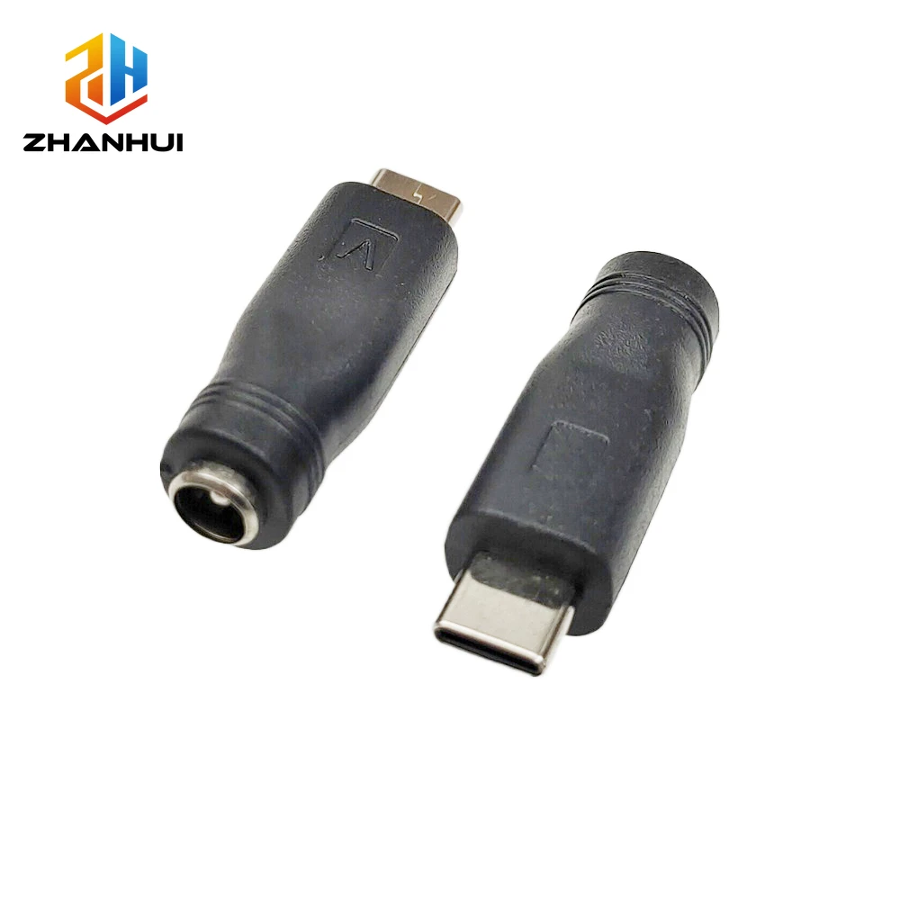 2/5/10pcs USB Type‑C to 5.5×2.1mm DC 55*21 Female‑to‑Female Power Jack Adapter for Charger/LED/DIY Projects