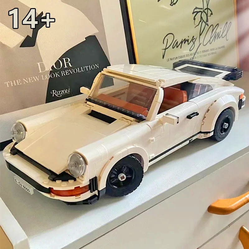 

1458 деталей, ретро-суперкар, технологичный модуль для сборки, модель гоночного автомобиля, конструктор, подарок на день рождения для мальчика, 10295