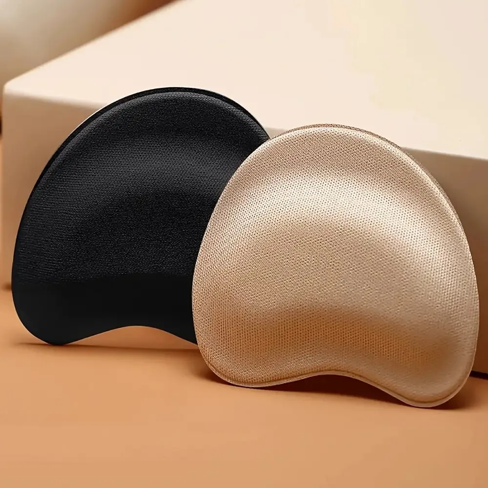 2 Paar selbstklebende Einlegesohlen mit hohen Absätzen | Rutschfestes, stoßdämpfendes Kissen, atmungsaktive Polster mit dicker Sohle für Damen-High-Heels – Detail 2