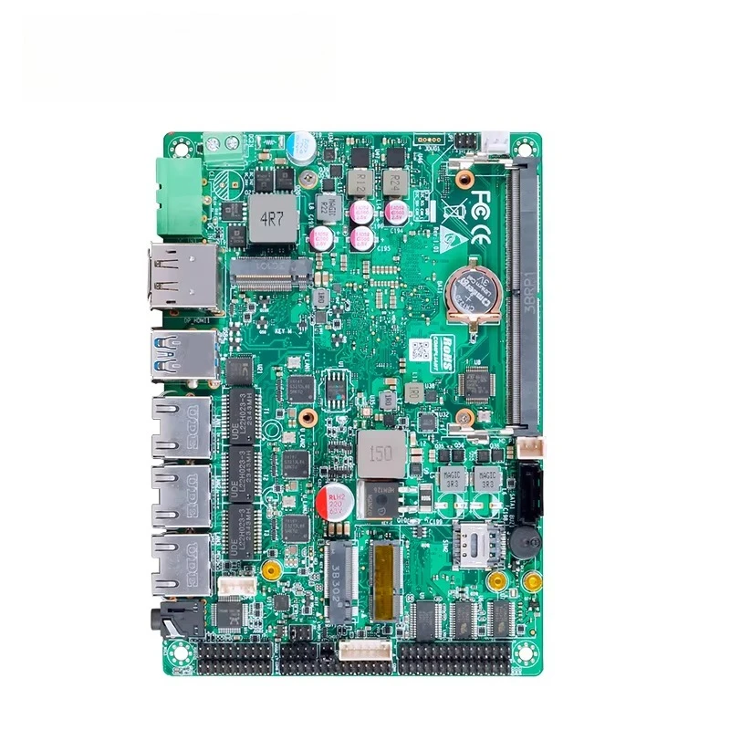 3 LAN X86 Embedded Motherboard 12th Gen N150 N305 1*DDR5 6*COM HD/DP LVDS CAN POE 3.5 inch panel PC motherboard