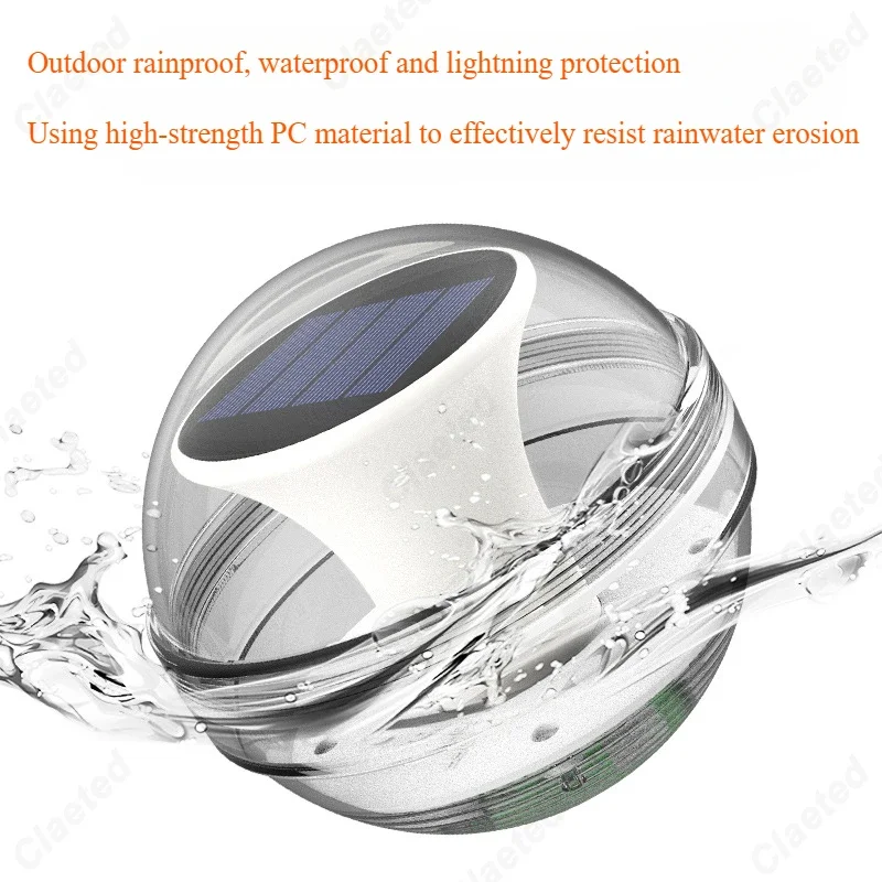 New LED Solar Water Float Light Outdoor Waterproof Courtyard Pool Landscape Floating Decoration Atmosphere Lighting