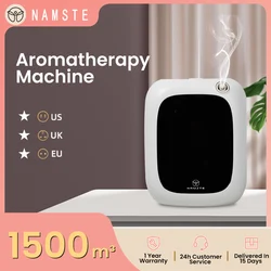 NAMSTE-difusor eléctrico de Aroma para el hogar, ambientador inteligente con Bluetooth para Hotel, montado en la pared, 1500m ³