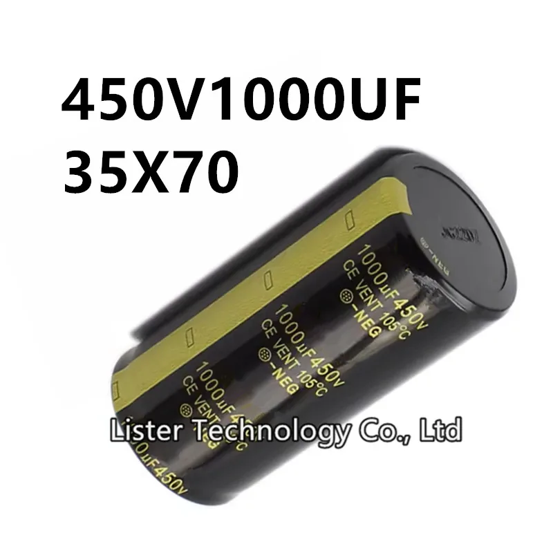 

2Pcs/lot 450V 1000UF 450V1000UF 1000UF450V volume: 35x70 mm audio power amplifier inverter aluminum electrolytic capacitor