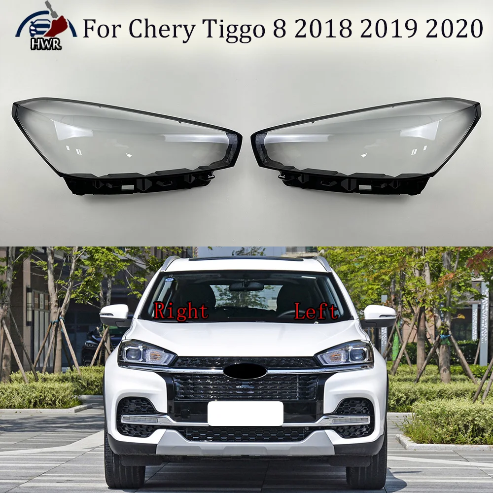 

Headlight Cover Transparent Headlamp Shell Lens Replace Original Lampshade Plexiglass For Chery Tiggo 8 2018 2019 2020 Halogen