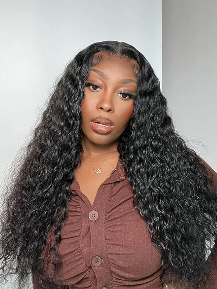 8-40 inch 13X4 13X6 Hd Lace Front Wig Deep Wave Human Hair Wigs Water Wave Lace Front Wig Deep Wave Curly Frontal Wig