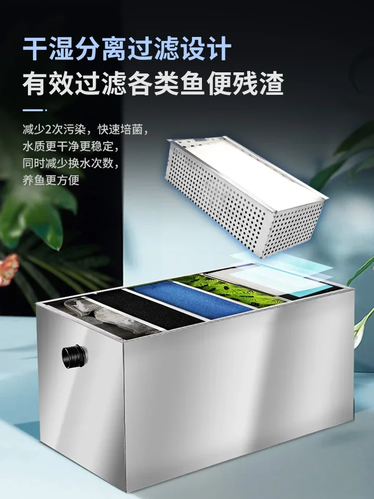 Fish pond filter pond water circulation system outdoor courtyard fish pond water purification filter box