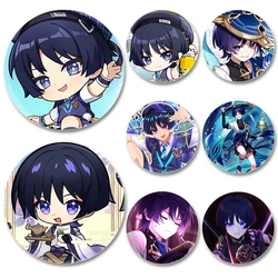 Genshin Impact Badge Wanderer Game Figure Brooches Cartoon Cosplay Exquisite Enamel Pins for Backpack Jewelry Accessories Gifts