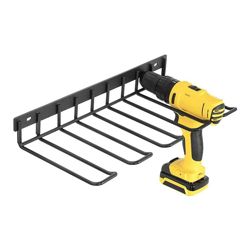 Imagem -03 - Broca Elétrica Suporte Wall Mount Tools Hot Tool Rack Organizador Chave Oficina Chave de Fenda Power Storage Shelf Acessórios