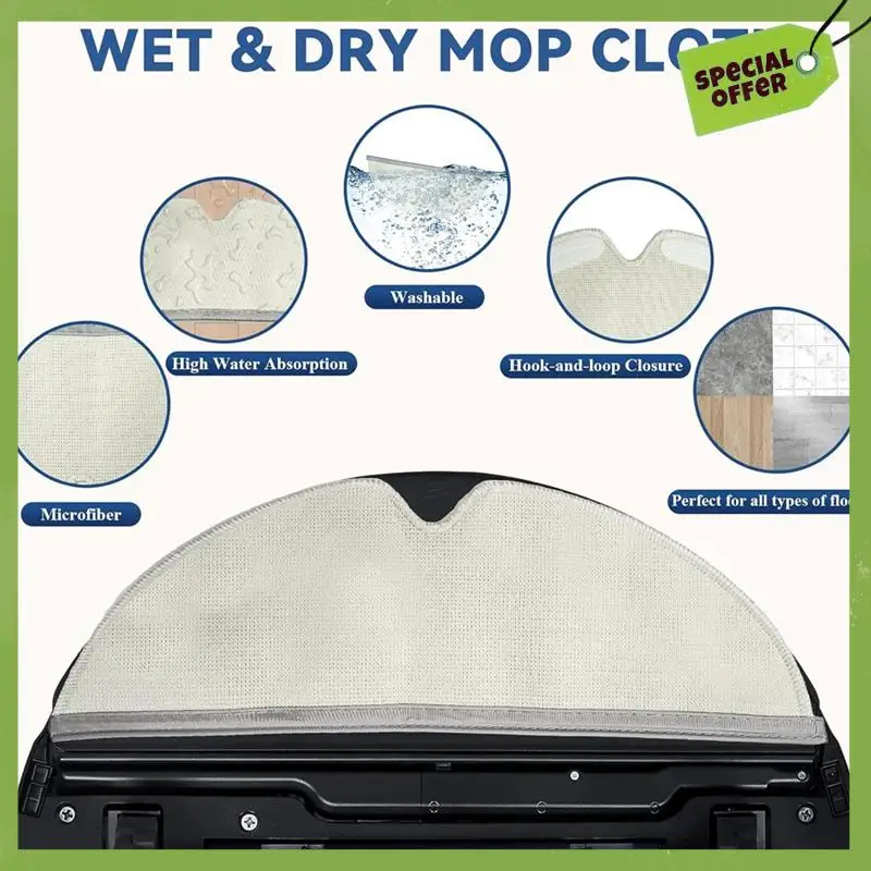 ABGP-untuk Yeedi Lantai 3 Stasiun Robot Penyedot Debu Sikat Sisi Utama Aksesori Suku Cadang Kain Pel