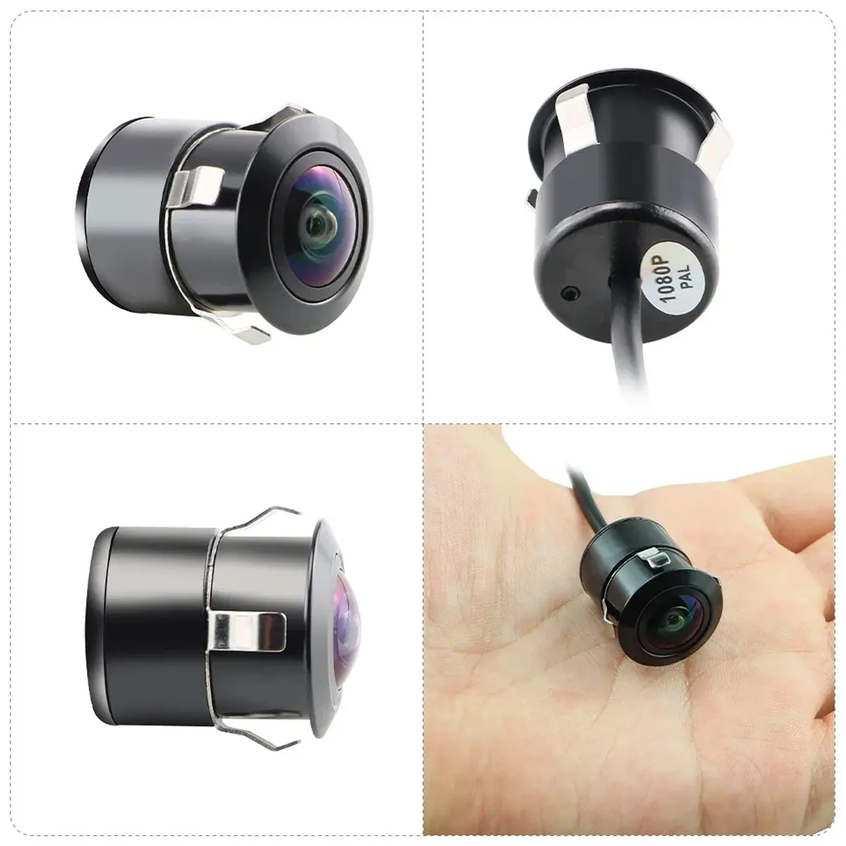 AHD 1920x1080P Car Front Rear View Camera Auto Reverse Backup Cam with Fisheye Lens for Vehicle Rearview Parking Reversing C301