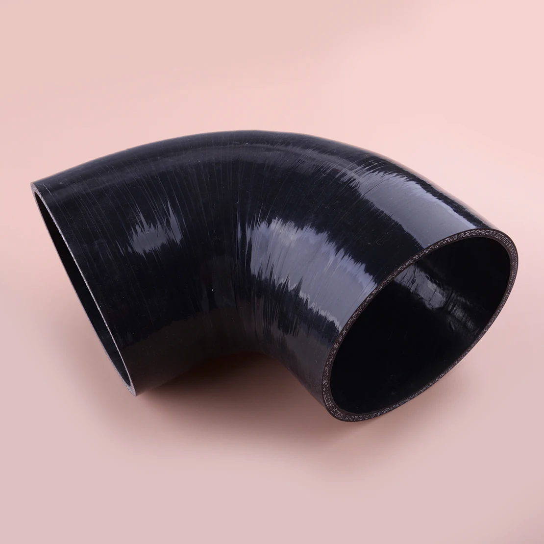 

Car Black 3ply 5" 127mm 90 Degree Elbow Silicone Coupler Hose Intake Intercooler Pipe New
