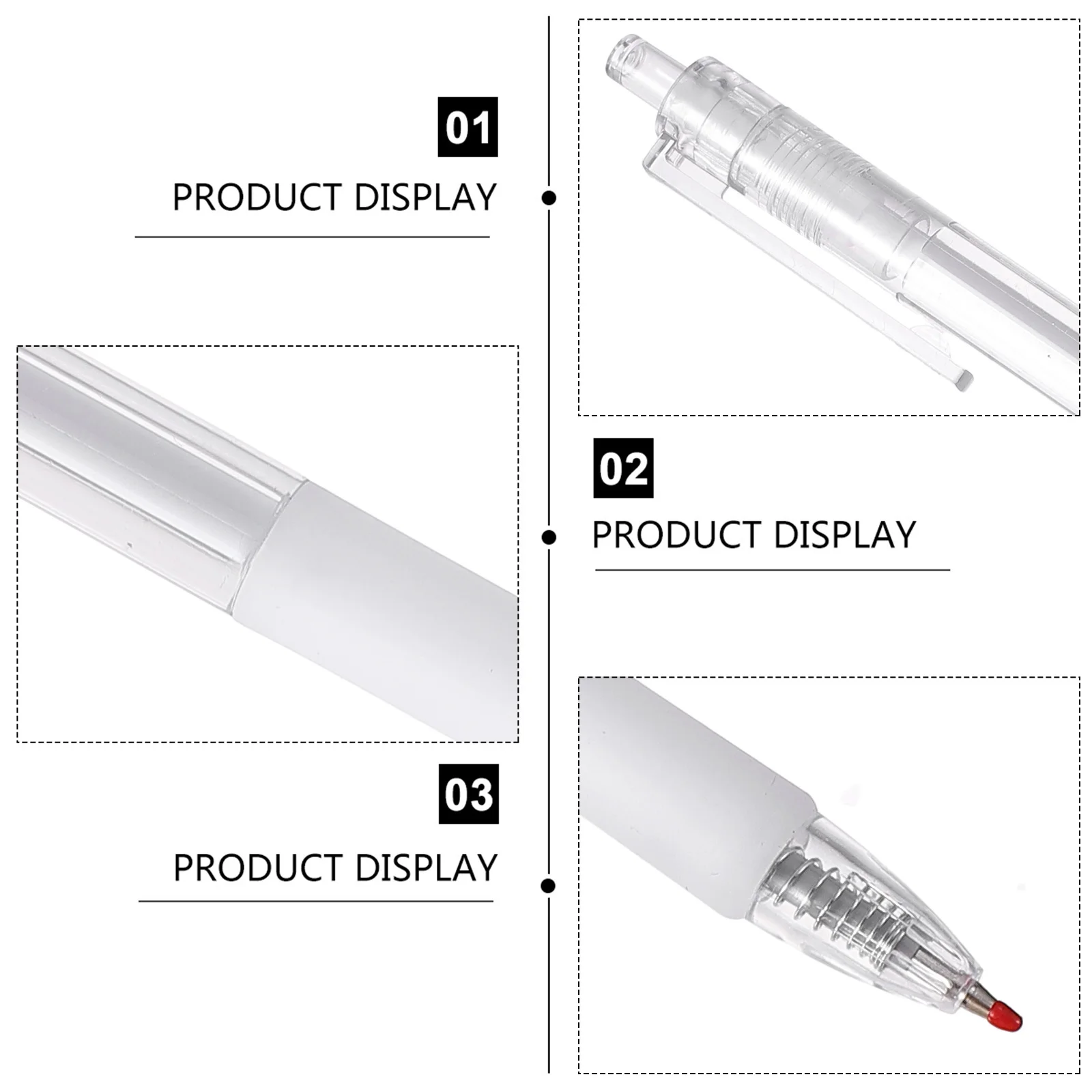 

12Pcs Gel Ink Pens Click .5mm Black Ink Smooth Writing Roller Pens School Office Stationery Student Supplies