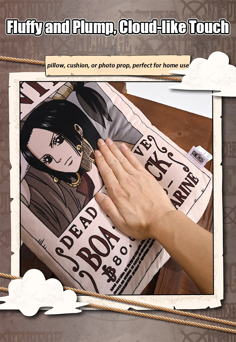 1 Stück Offizielles One Piece Wanted Poster Kissen, Doppelseitiges Anime-Dekokissen für Zuhause, Sofa, Büro, Schlafzimmer, Sammlerstück, Geschenk. – Detail 13