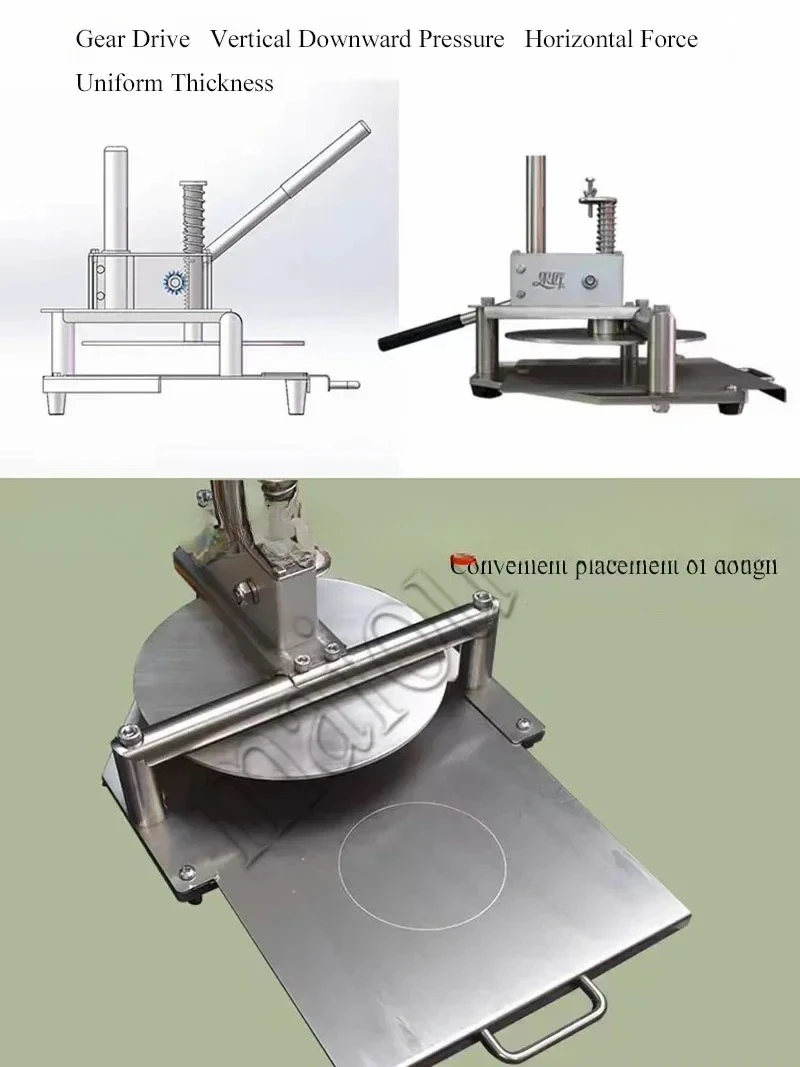 20/25/30cm Hand Pizza Dough Press Machine Manual Dough Flattening Press