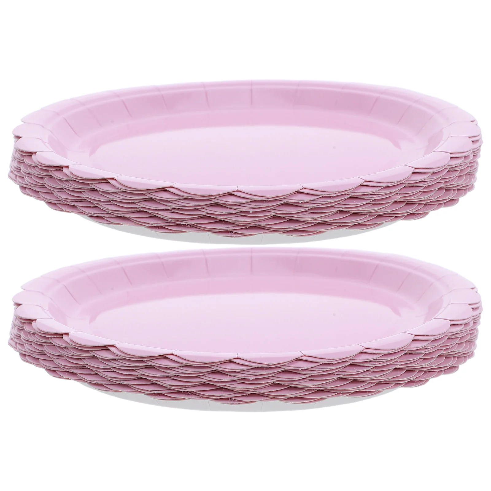 

50Pcs Bulk Pink Floral Paper Plates Small Dessert Birthday Cake Plates Pastel Party Tableware Festival Dinnerware