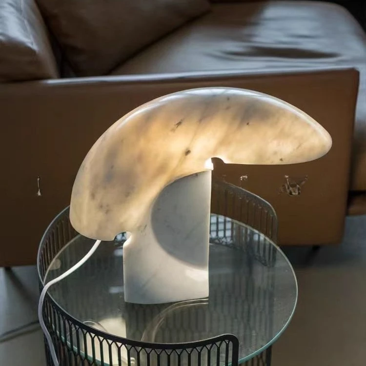 Candeeiro de mesa de mármore simples e moderno designer clássico sala de estar quarto lâmpada decorativa