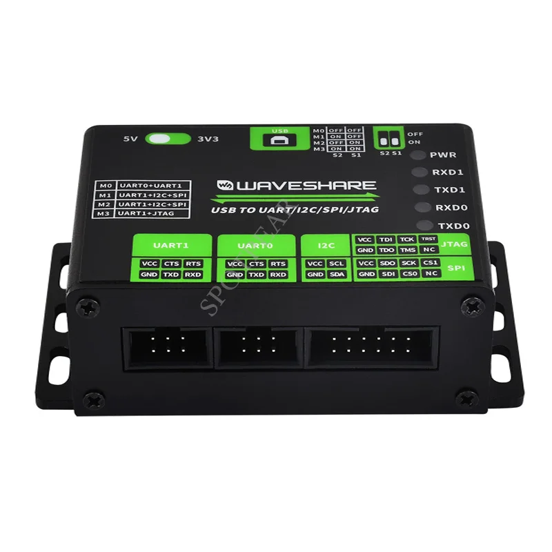 USB To UART/I2C/SPI/JTAG Converter Compatible With 3.3V And 5V Multiple Protection Circuits Supports Multiple Interfaces