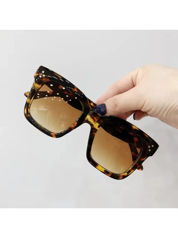 Lunettes de soleil carrées surdimensionnées pour femmes, rétro noires, nuances de conduite, Vintage, marque de styliste, miroir, Oculos