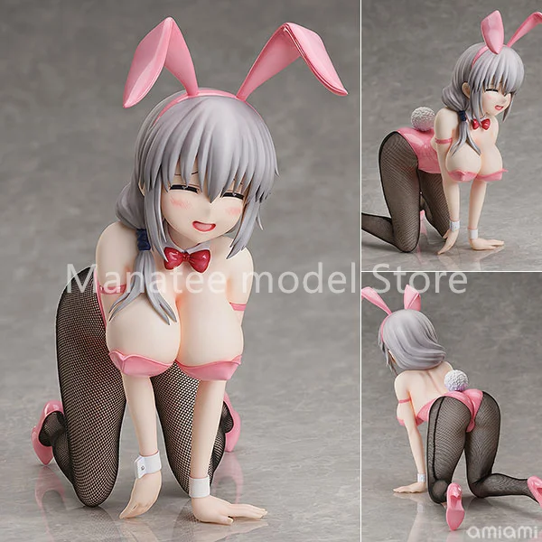 FREEing Original Uzaki-chan Wants to Hang Out! Double Tsuki Uzaki Bunny Ver. 1/4 PVC Action Figure Anime Model Toys Doll Gift