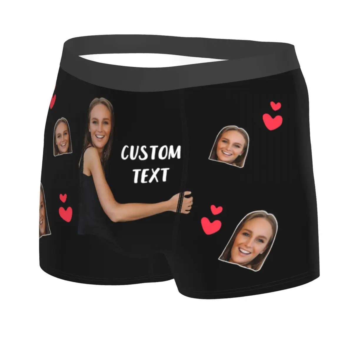 Valentine\'s Day Personalize Boxer Face Custom Photo Man\'s Underwear Gift for Man Boyfriend Anniversary Birthday/Wedding Gifts