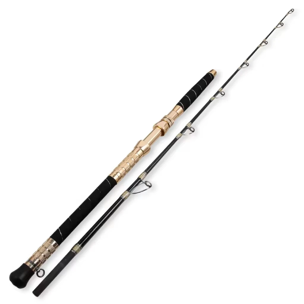 Goture 1.65M 1.8M 2.1M Deep Sea Boat Fishing Rods 30kg Spinning Casting Ocean Boat Trolling Sea fish Rod With metal wheel handle