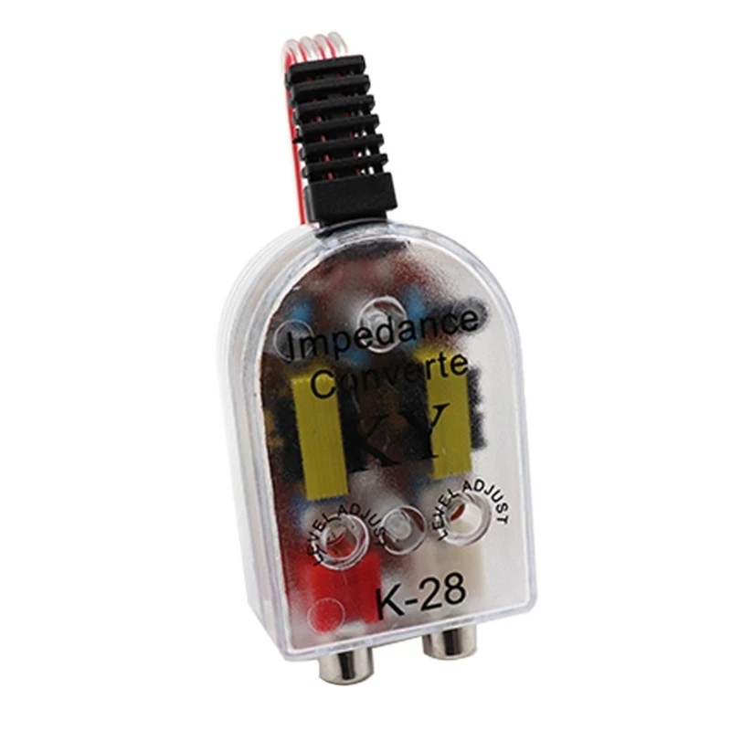 

Car Stereo Stereo Converter Auto Speakers Levels Adapter High To Low Converter Automotive Accessories
