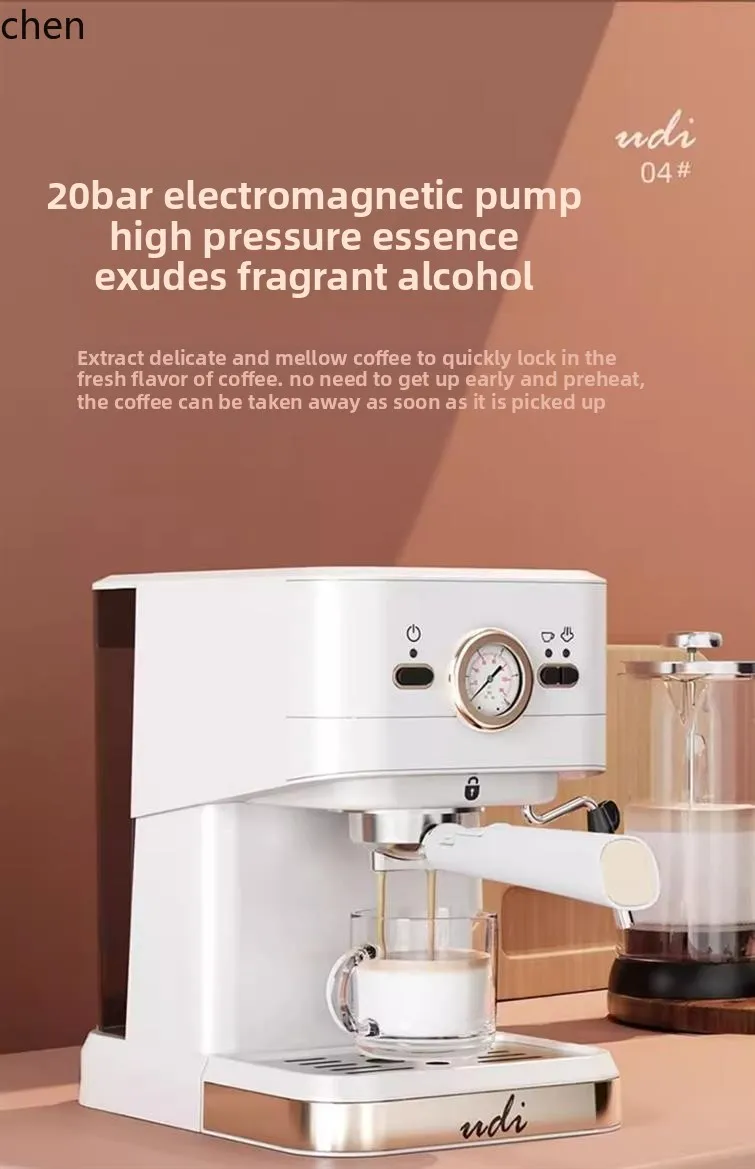 ZML coffee machine household full semi-automatic British high pressure extraction concentrated milk foam machine