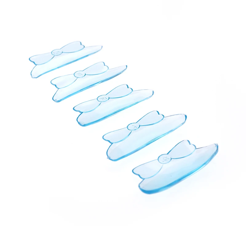 5ペア接着剤不要の弓型シリコンまつげパーマロッド、まつげリフティングラミネーションパッド、3Dまつげエクステカーラーアクセサリーツール