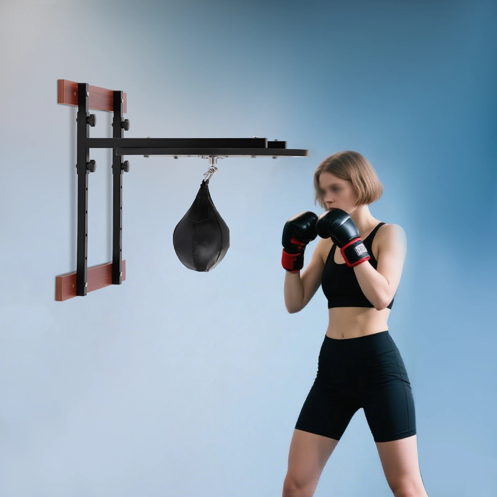 Nuevo Kit de Soporte para Saco de Boxeo, Equipo de Entrenamiento de Boxeo - Montaje en Pared, Altura Ajustable, Apto para Boxeo