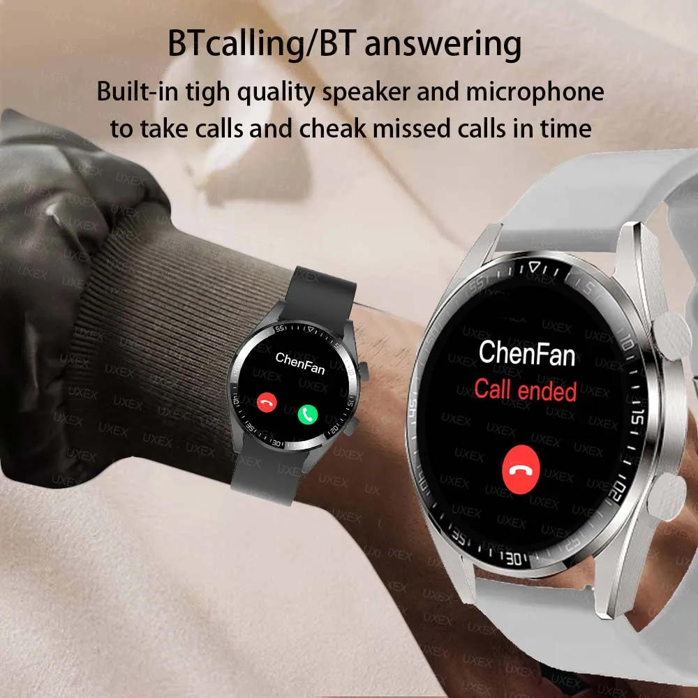 الساعات الذكية الكلاسيكية الرجال النساء HD شاشة بلوتوث دعوة GPS المقتفي الصحة المقتفي هدية عيد Diy بها بنفسك الوجه الساعات متعددة الوظائف #6