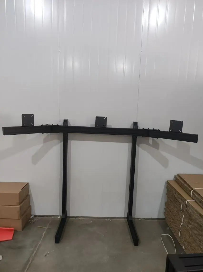 Top Sim Racing Simulator Cockpit Single Screen Mount Triple Arm Stands Bodenhalterung Mehrere TV-Bildschirme Aufhänger Monitorständer