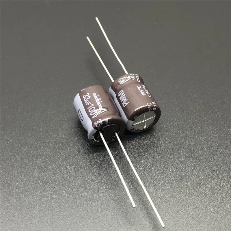 10Pcs/50Pcs 33uF 100V NICHICON PM Series 10x12.5mm 100V33uF Low Impedance Aluminum Electrolytic capacitor