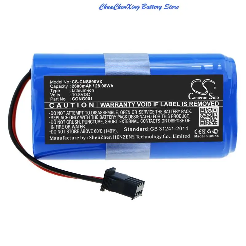 

Cameron Sino 2600mAh battery for CECOTEC CONGA 890 Slim