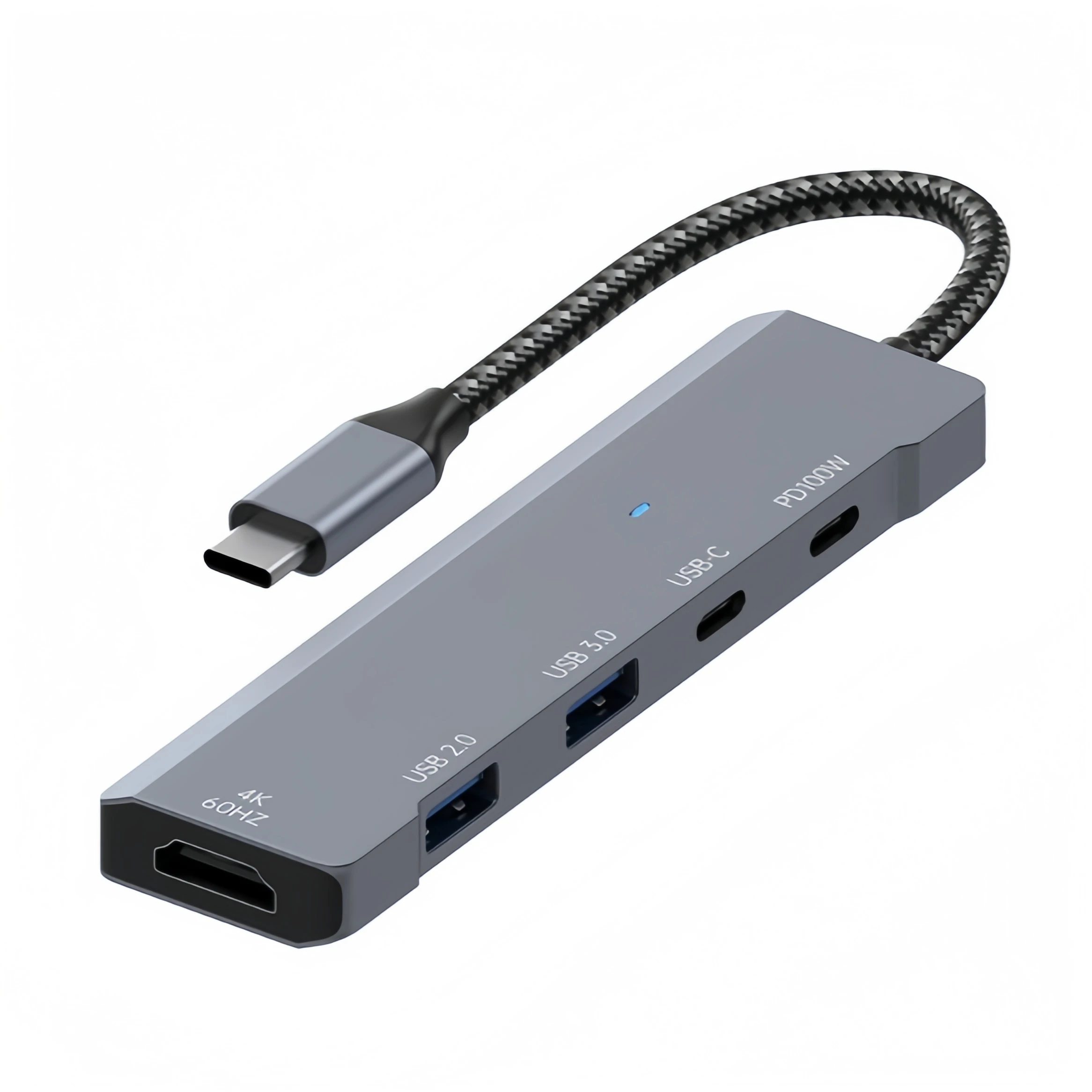 Adaptateurs répartiteur type-c 1 à 6, câble court 17 cm, connecteur multiple pour appareils