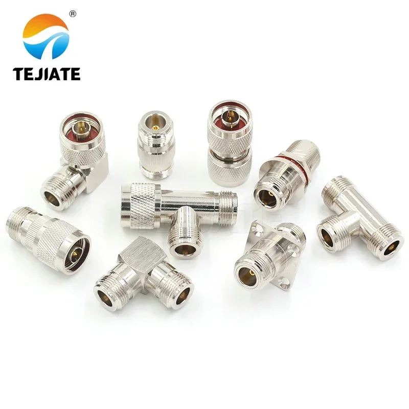 1PCS N To N Adapter N-KKY Female To Female Double Head Waterproof Circular Straight Elbow N-type RF Coaxial Connector