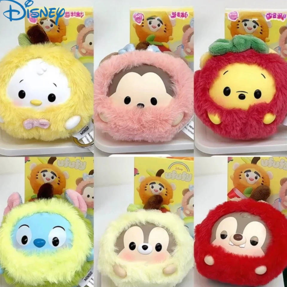Miniso Disney Ufufy Fruit Collection Vinyl Plush Surprise Box Garage Kit Pendant Ornament Trendy Blind Box Toy for Girls