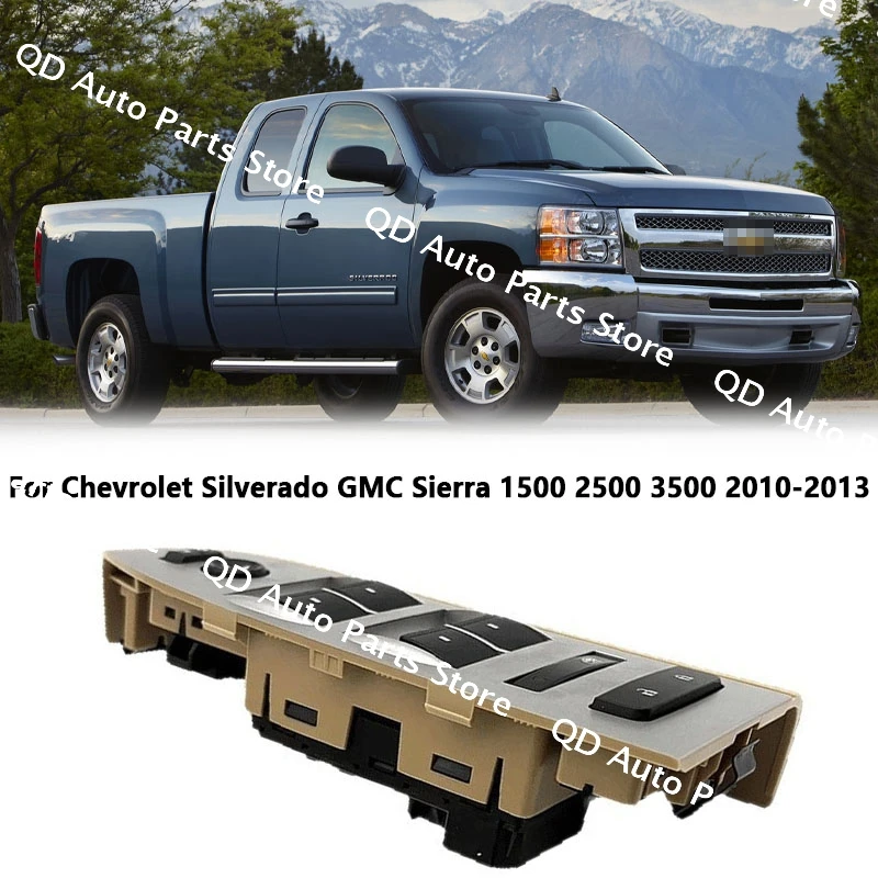

OEM:22968506 20945129 Door Control Switch 1PC For Chevrolet Silverado GMC Sierra 1500 2500 3500 2010 2011 2012 2013