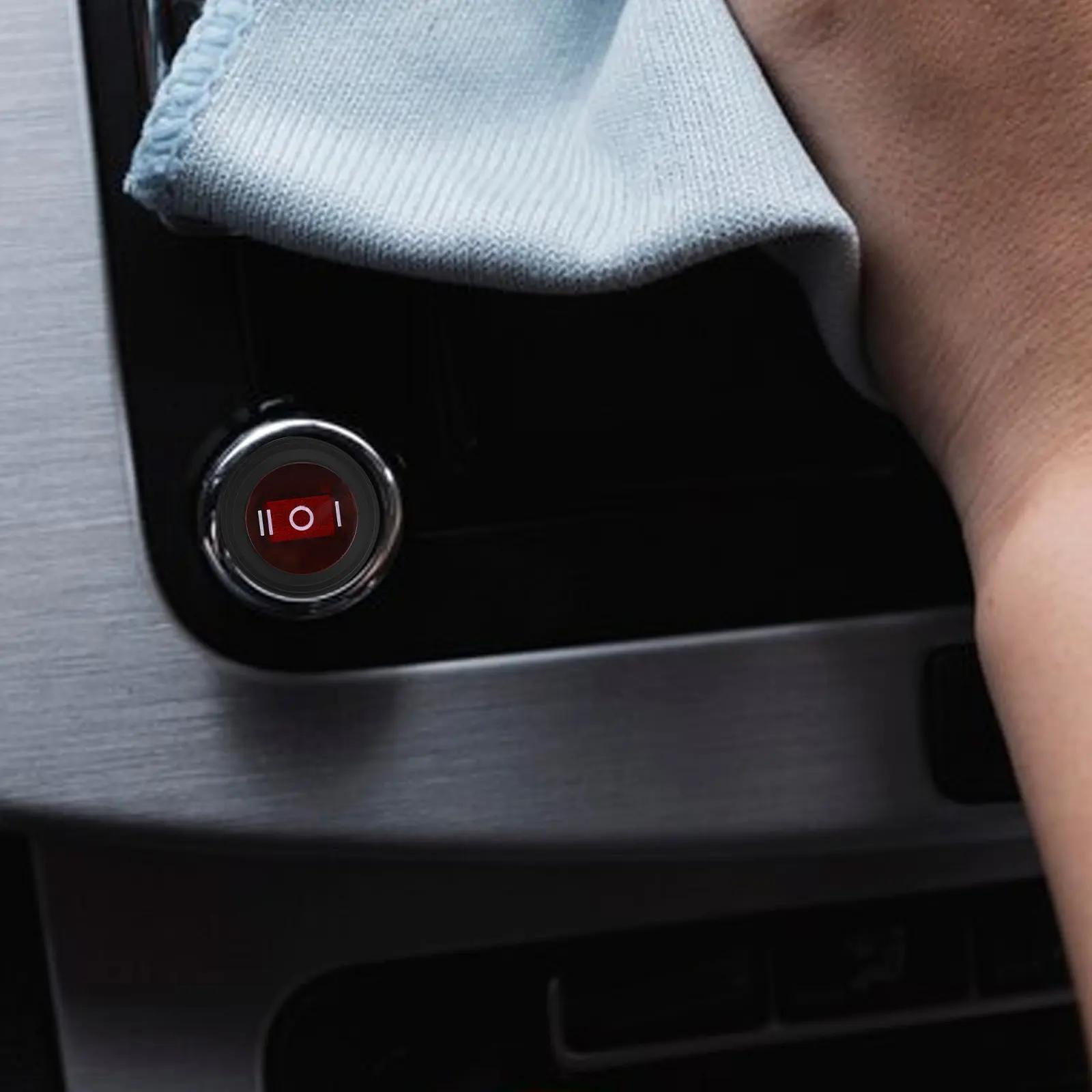 Spdt 3 Pin Waterproof Rocker Toggle Switch on Off on 6A 250V Red Button Round Snap- Car Motorcycle Boat Dashboard Use