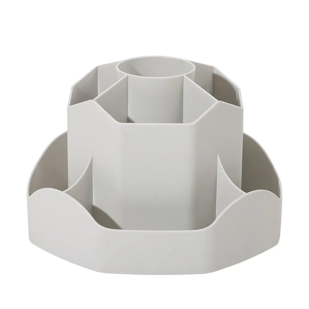 

Поворотный держатель для ручек из полипропилена на 360° ° Вращающиеся многофункциональные коробки для ручек, легкий роскошный органайзер для канцелярских принадлежностей большой емкости, настольные аксессуары