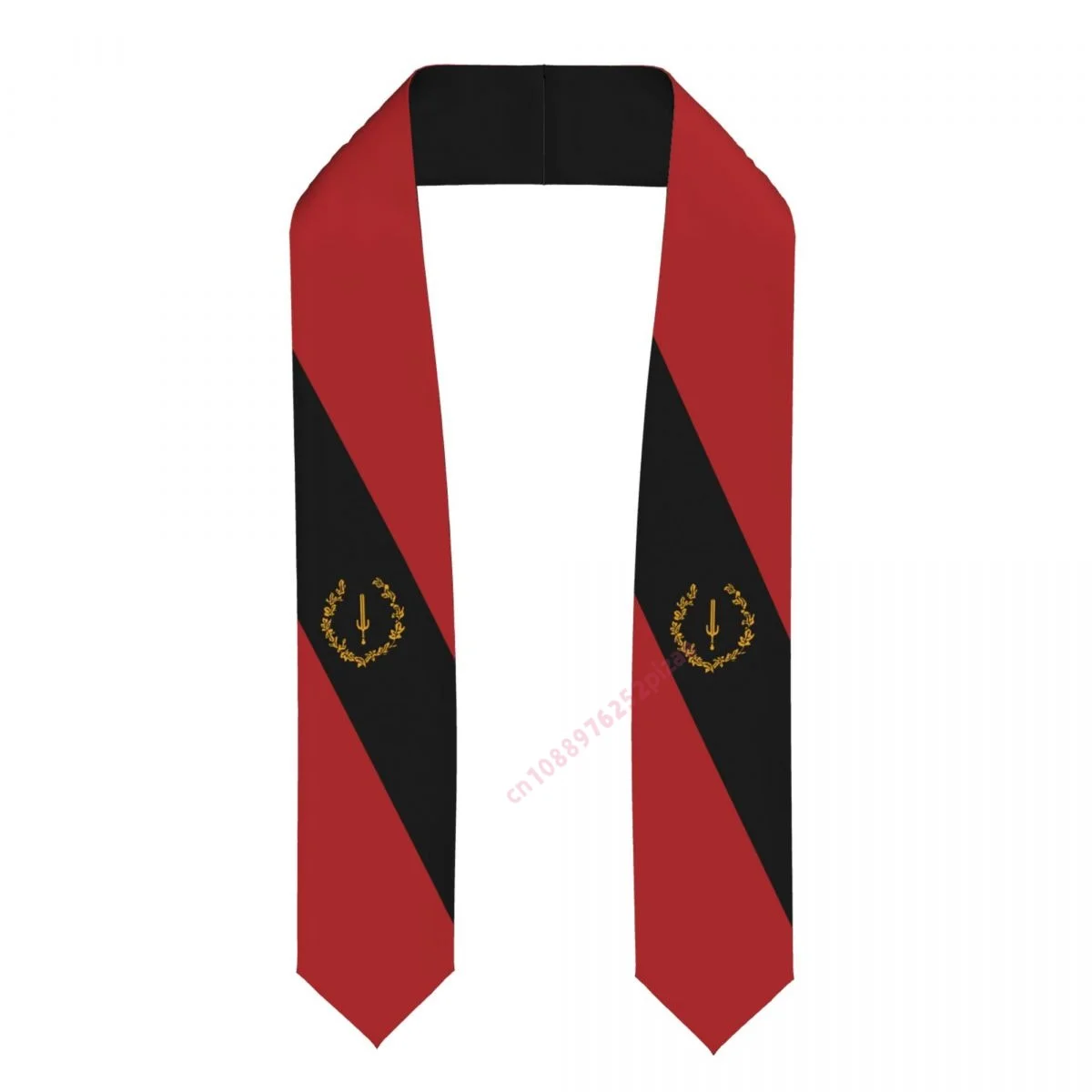 Black American Heritage 1967 Country Flag Class Of 2024 183*13CM Graduation Stole Sash Scarf For International Students