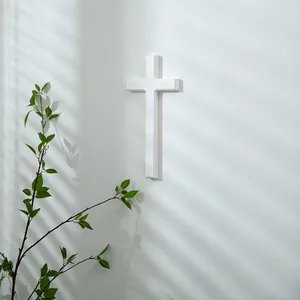 Holzwandwand für Heimdekoration Holzwand Wand Kreuz Kreuz Dekorative Wand Wand Kreuz Jesus Christus Kirche 10 Hauptverkaufsaufkleber Jesus Branco - №10