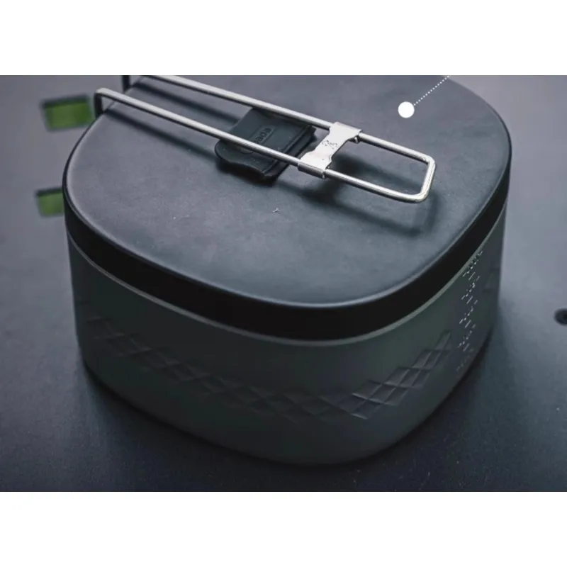 

Portable Lunch Box Set Outdoor Camping Picnic Lightweight Bento Box Alcohol Stove Cooking Pot