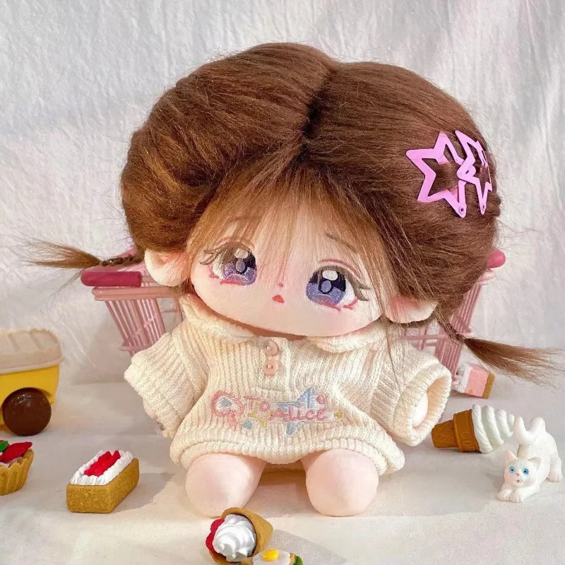 20cm IDol Doll Anime peluche Star Dolls carino farcito personalizzazione figura giocattoli cotone Baby Doll peluche giocattoli collezione fan regalo