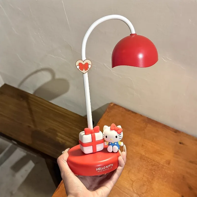 Sanrio New Hello Kitty My Melody Kawaii Cartoon Night Light Dormitory Desktop Decorations Decoration Desk Lamp Sense of Luxury view 3