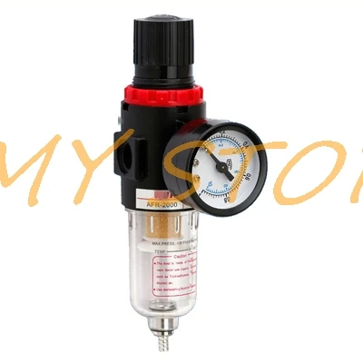 Regulador pneumático do filtro, AirTreatment unidade, interruptor de pressão, medidor da separação da água do óleo, CompressorAFR2000, 1/4 ", BSP, 1.0MPa