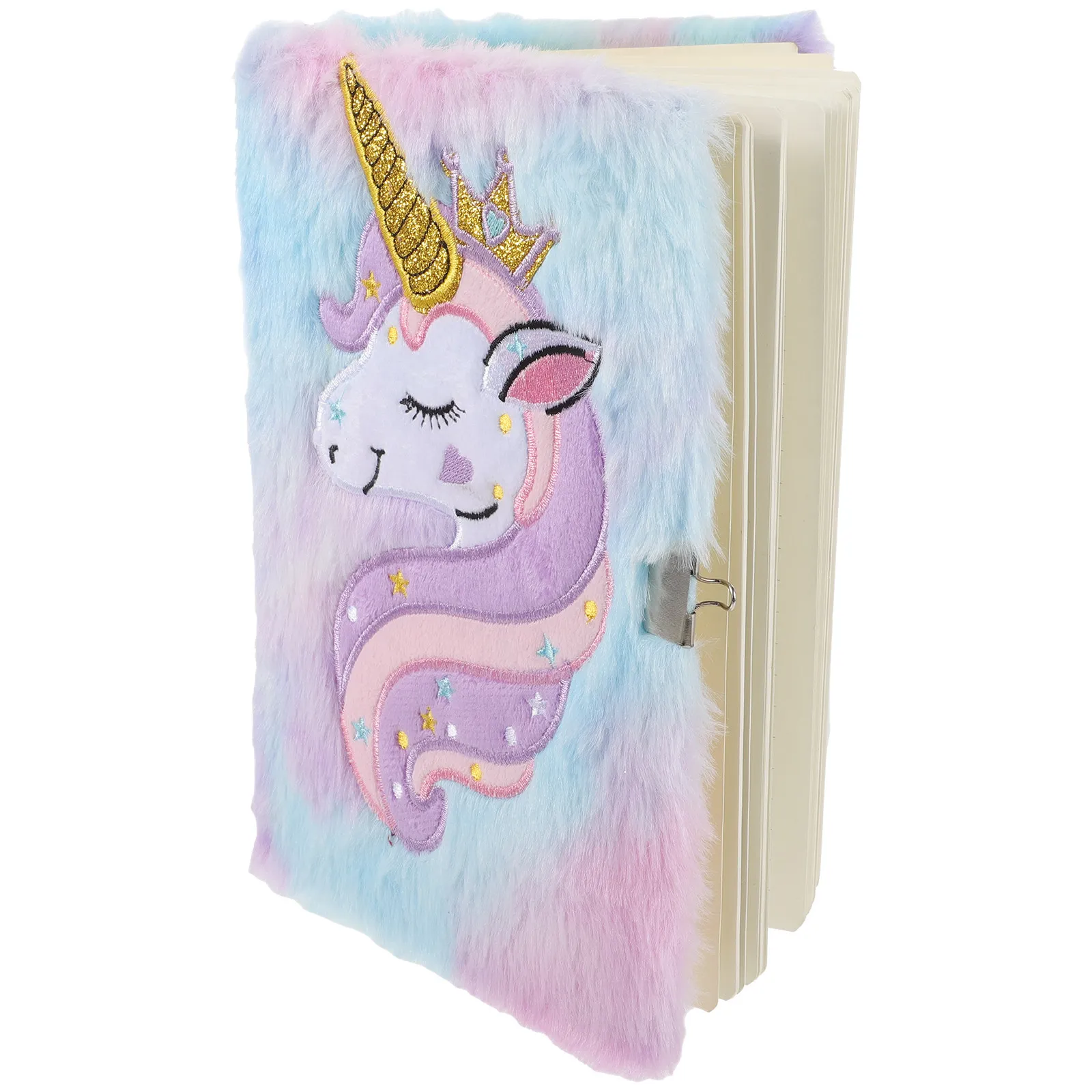 Cartoon Notepad Lockable Diary with Soft Cover Smooth Paper Girl Notebook Student Writing Journal Gift Diary for Girls
