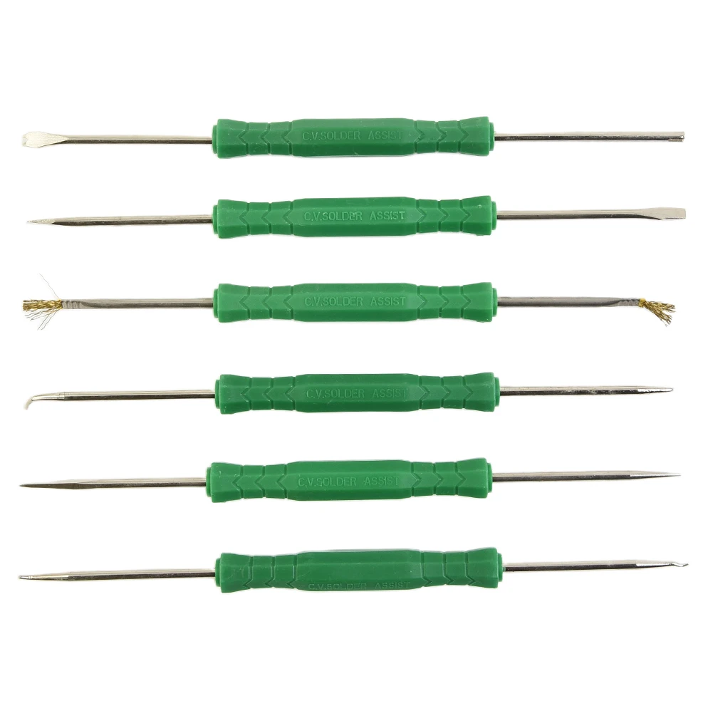 Brand New High Quality Welding Tool 6pcs Washing Brush Carbon Steel Fork PCB Board Cleaning Power Tools Repair